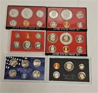 (6) US Proof Coin Sets-
