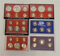 (6) US Proof Coin Sets