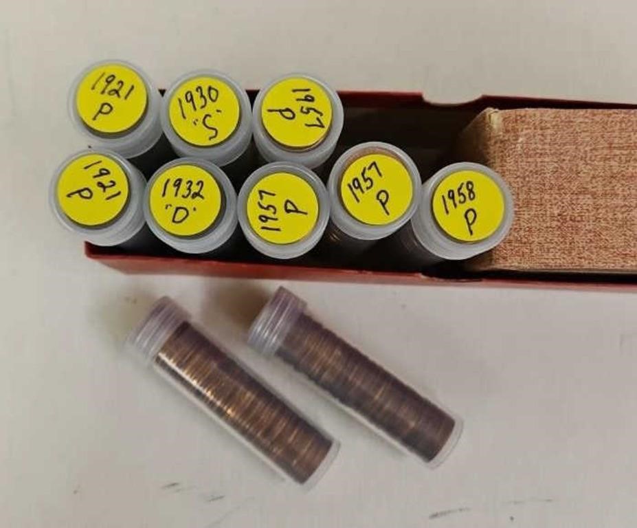 (10 Rolls) Lincoln Wheat Pennies