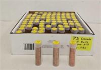 (73 Rolls) Asst 1959-82 UNC Red Lincoln Cents