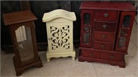 D - LOT OF 3 JEWELRY BOXES (E18)