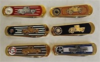 (6) Franklin Mint Ltd Edition Pocket Knives