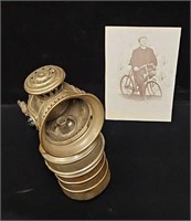 Antique Victorian Bicycle Lamp & Cabinet Photo