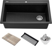 Kraus Single Bowl Drop-In Kitchen Sink