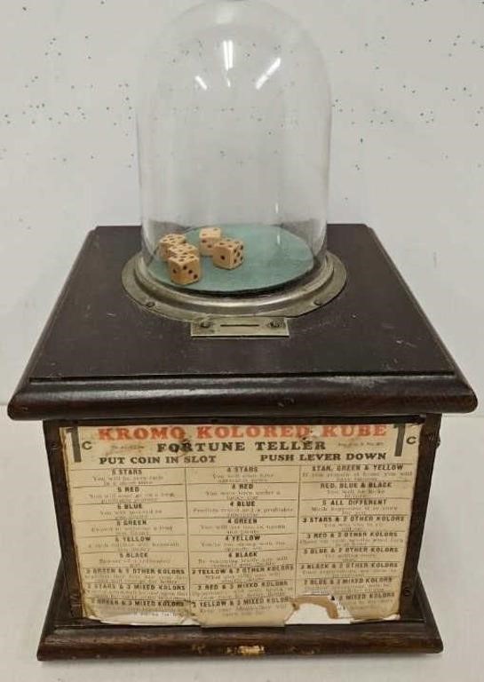 c1900 Kromo Kolored Kube Coin Op Trade Stimulator