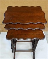 Vintage Mahogany Nest of Tables