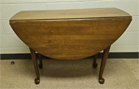 Vintage Queen Anne Style Double Drop Leaf Table