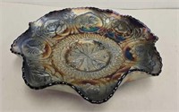 Fenton Carnival Glass Dragon & Lotus Bowl