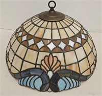 Tiffany Style Leaded Stained Glass Hanging Shade