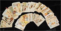 (50) Asst Late 1800's Advertising Trade Cards