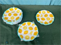 Pack Of 12 Lemon Plates