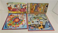 (2) Vintage Cartoon Character Board Games