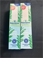 2 x 8" Paper Straws