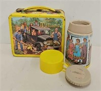 1973 The Waltons Steel Lunchbox w/Thermos