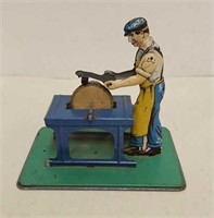 US German Zone Tin Litho Steam Engine Toy Access.