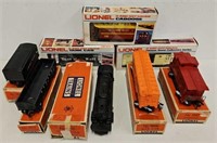 (8) Asst Lionel Train Cars w/Orig Boxes