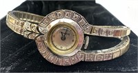 1960's 14K White Gold & Diamond Geneve Watch