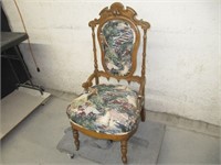 UPHOLSTERED PARLOUR CHAIR