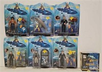 (6) 1994 Sea Quest Action Figures & Trading Cards