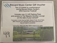 Brevard Music Center Gift Voucher