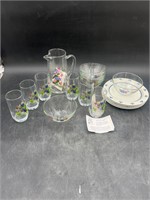 Avon's "Wild Violets" Glass Collection & Plates