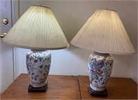 60 - PAIR OF MATCHING TABLE LAMPS