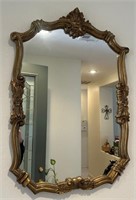 60 - FRAMED WALL MIRROR 36X23.5"