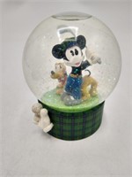 Mickey Mouse & Pluto Tee Time Snow Globe