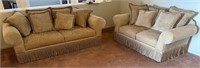 60 - SOFA & LOVESEAT W/ PILLOWS