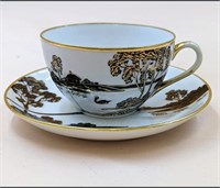 Nippon Hand Painted Japanese Cup & Saucer