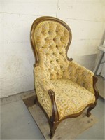 LARGE UPHOLSTERED HIGH BACK ARM CHAIR