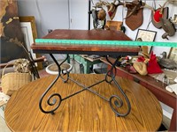 Iron and wood table