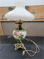 Vintage Hand Painted Electric Lamp