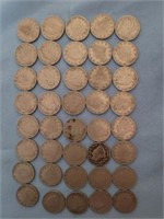 1907 Liberty nickels; 40 count