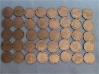 1907 Liberty nickels; 40 count