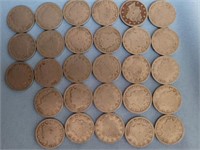1910 Liberty nickels; 28 count