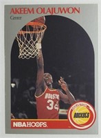 1990 NBA HOOPS HOF AKEEM OLAJUWON CARD