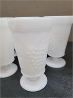 Milk Glass - 9 pieces