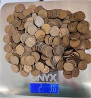 LINCOLN WHEAT PENNIES; TWO (2) LBS.