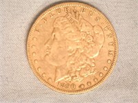 1890 O Morgan Silver Dollar