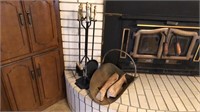 Fire Place Tools & Log Holder