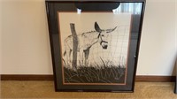 Framed Donkey Print