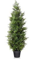 $81 (4') Outdoor Artificial Topiary Cedar Tree