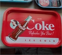 4 Coca-Cola trays