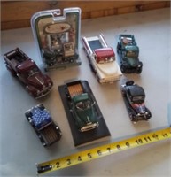 Assortment of toy trucks