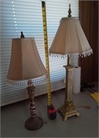2 standing lamps,  1 wall lamp