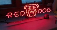 Red Dog beer sign