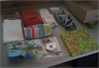Misc hand towels, socks, pad,items