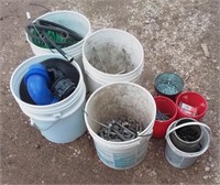 Camper sewer pipe, water hose, assortment of