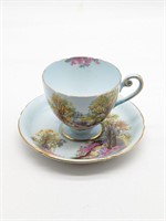 Shelley Blue Scenic Teacup